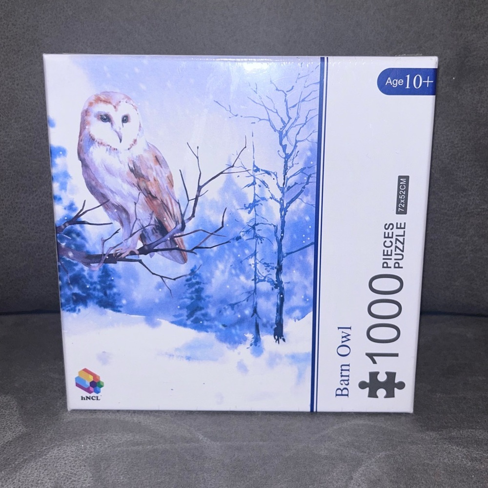 hNCL Brand New Sealed Barn owl 1,000 Piece Jigsaw Puzzle HG100